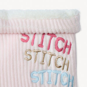 Conjunto de gorro + bufanda Stitch Disney de punto niña 