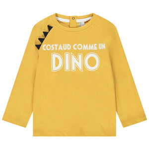 Camiseta de manga larga en jersey con print de mensaje divertido para bebé niño 