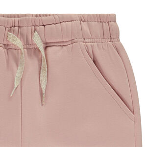 Pantalón de jogging liso de felpa con corte holgado niña 