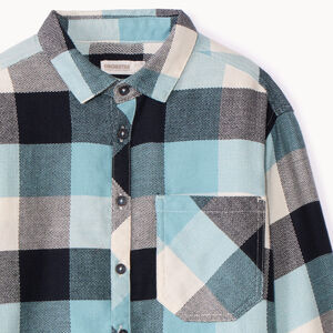 Camisa de manga larga a cuadros para niño 