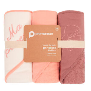 Lote de 3 capas de baño Princesa 