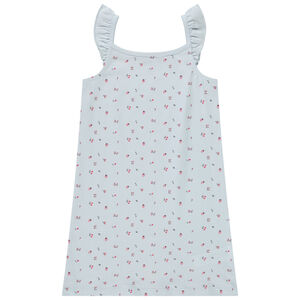 Nuisette de tirantes con estampado de frutas rojas para niña 