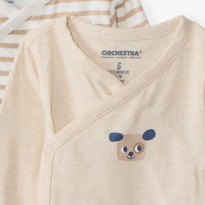 Lote de 7 bodies de manga larga para bebé con aperturas diferentes según la edad 