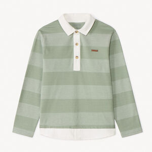 Polo de manga larga a rayas para niño 