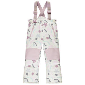 Pantalón de esquí estampado arty con tirantes para niña  Main Pantalón de esquí estampado arty con tirantes para niña