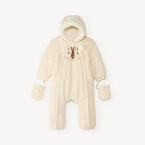Monod suit bebé de terciopelo forrado de sherpa con estampado de tigre (acabados diferentes según la edad) 