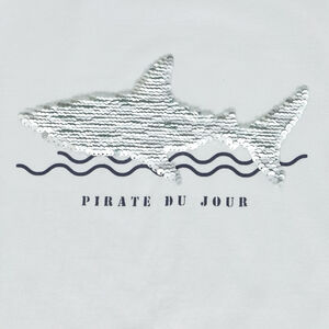 Camiseta manga corta lentejuelas mágicas para niño 