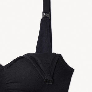 Brassière de lactancia sin costuras y ajustable unicolor 