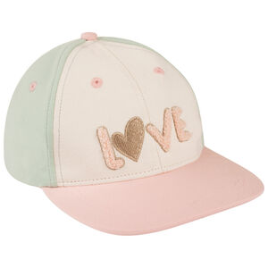 Gorra efecto colorblock con bordado para niña 