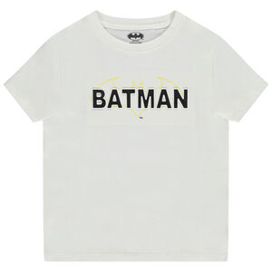 Camiseta de manga corta con estampado en relieve de Batman Warner para niño 