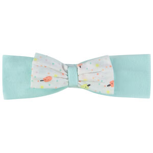 Bandeau con nudo impreso de helados para niña 