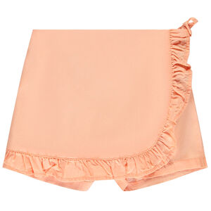 Falda corta lisa en Tencel con volantes para niña.  Main Falda corta lisa en Tencel con volantes para niña.