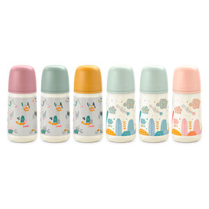 Biberón con tetina fisiológica SX PRO M 270ml Prints (modelo aleatorio) 