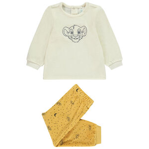 Pijama de 2 piezas de terciopelo Simba El Rey León Disney para bebé niño 