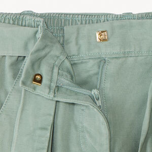 Pantalón cargo de sarga con cinturón niña 