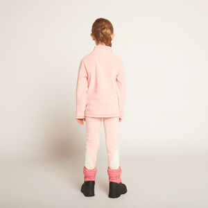 Sudadera polar lisa para esquí de niña 