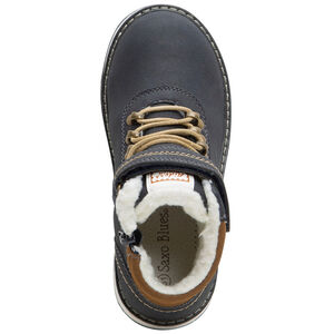 Botinas efecto cuero con cordones, cremallera y scratch 