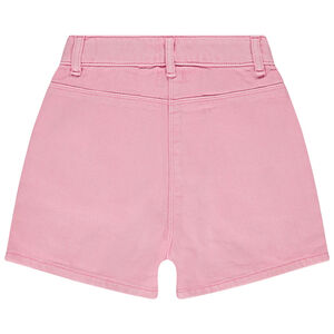Short vaquero de algodón con botones niña 