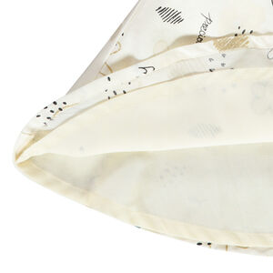 Falda corta de ceremonia de algodón con estampado fantasía para niña 