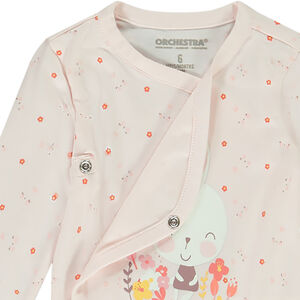 Pack de 3 bodies conejito para bebé niña 