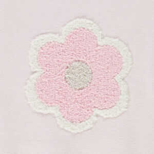 Sudadera oversize con parche de bucles para bebé niña 