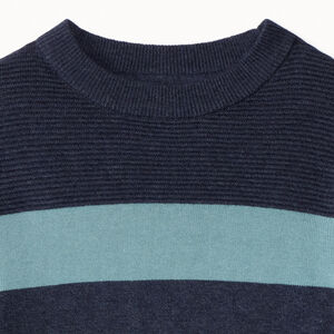 Pull manches longues rayé en tricot pour garçon  