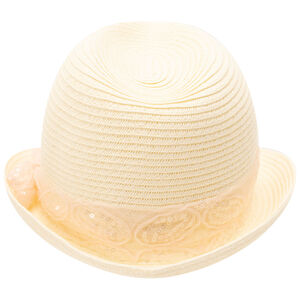 Chapeau trilby de paja con cinta de lentejuelas para niña  Main Chapeau trilby de paja con cinta de lentejuelas para niña