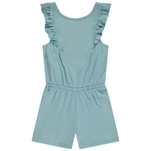 Combishort liso con tirantes ajustables en la espalda para niña  Main Combishort liso con tirantes ajustables en la espalda para niña