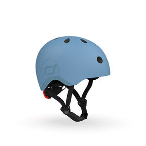 Casco infantil Scoot&Ride S-M 51-55cm Steel gris azul 