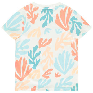 Camiseta de manga corta con estampado de corales niño 
