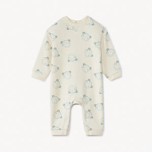 Pelele largo con estampado de monos para bebé niño 