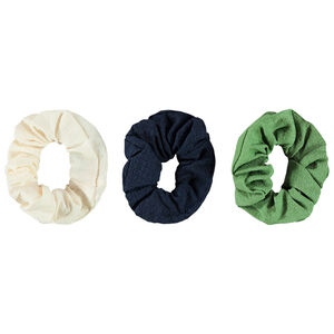 Pack de 3 chouchous de voile arrugado para niña  Main Pack de 3 chouchous de voile arrugado para niña