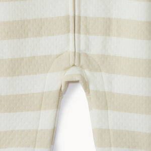 Combinaison larga a rayas con bordado de elefante para bebé 