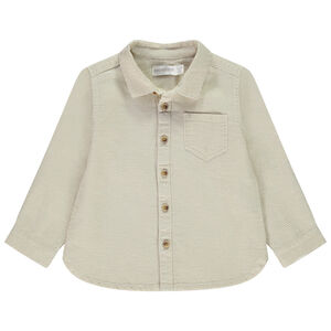 Camisa de manga larga efecto nido de abeja para bebé niño 