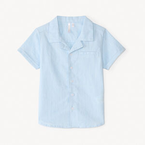 Camisa de manga corta de tela texturizada para bebé niño 