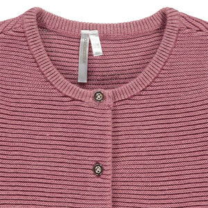 Chaleco de punto brillante para bebé niña 