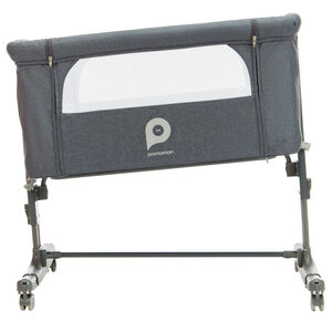 Cuna de colecho a ruedas Bisoo gris 