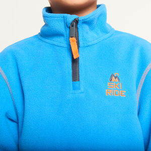 Sudadera de esquí de polar con cuello zip niño 