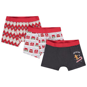 Pack de 3 bóxers navideños con motivos fantásticos para niño  Main Pack de 3 bóxers navideños con motivos fantásticos para niño