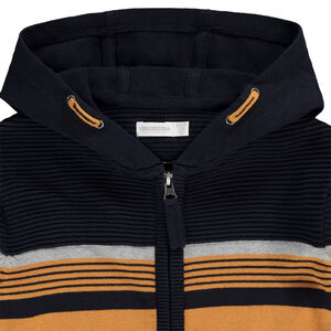 Chaleco de punto con capucha para niño 