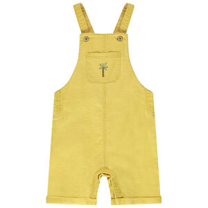 Pelele corto de tela con bordado para bebé niño 