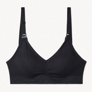 Brassière de lactancia sin costuras y ajustable unicolor 