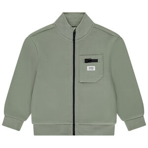 Chaleco con cremallera, cuello alto y bolsillo para niño 