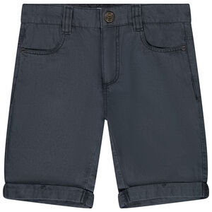 Bermudas de tela lisa con bolsillos para niño 