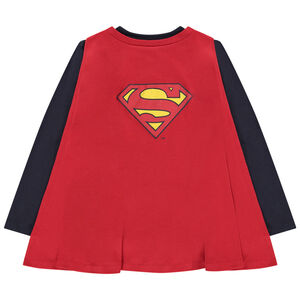 Pijama de 2 piezas en jersey con print de Superman de Warner con capa niño 