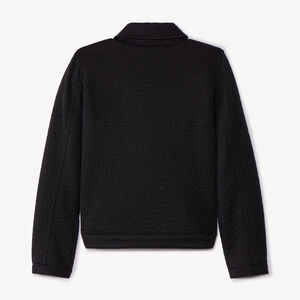 Cazadora de felpa estilo perfecto acolchada leopardo para niña 