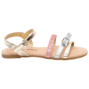 Sandalias con tiras brillantes para niña 