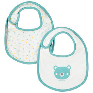 Pack 2 baberos motivo osito/topos Main Pack 2 baberos motivo osito/topos