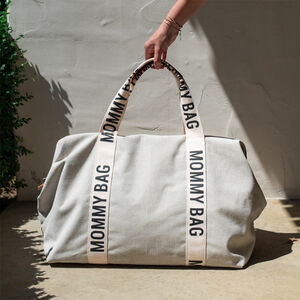 Bolso cambiador Mommy bag signature color écru 