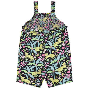 Combinaison corta estampada fantasía savana para niña bebé 